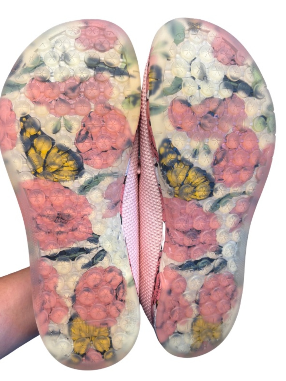 NOBULL Women’s Outworks in Rose Butterfly (Pink Floral) Training Shoes - Picture 8 of 10
